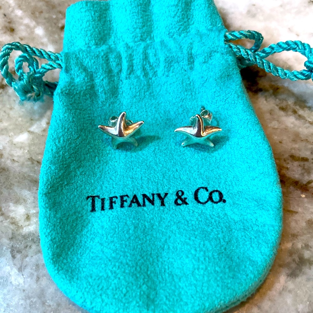 Tiffany & Co. Sterling Silver Elsa Peretti Starfish Earrings